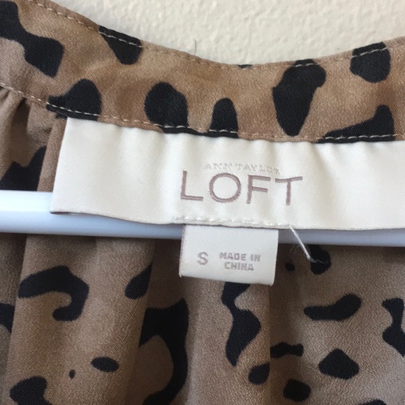 Ann Taylor Loft Leopard Top Shirt - Picture 3 of 6